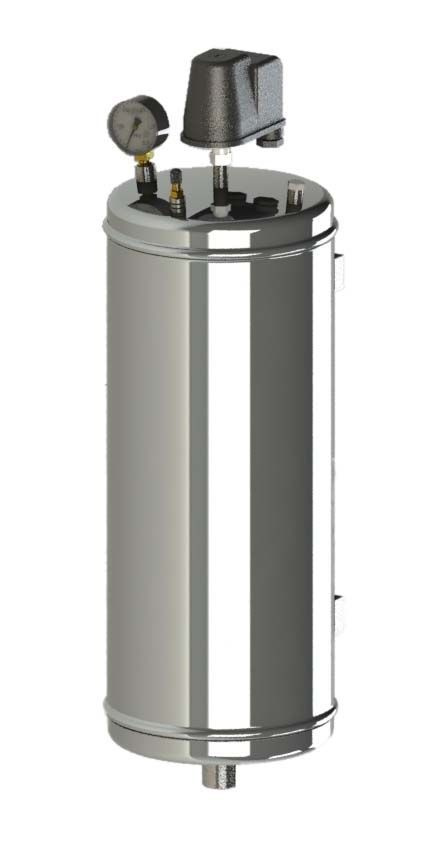 Гидроаккумулятор безмембранный ГА-15 из нерж. стали, 15 л - купить по ...