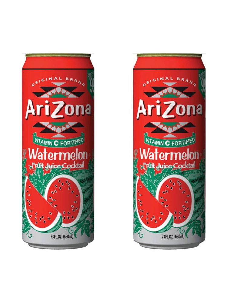 Напиток AriZona Watermelon Арбуз 680мл, США х 2шт #1