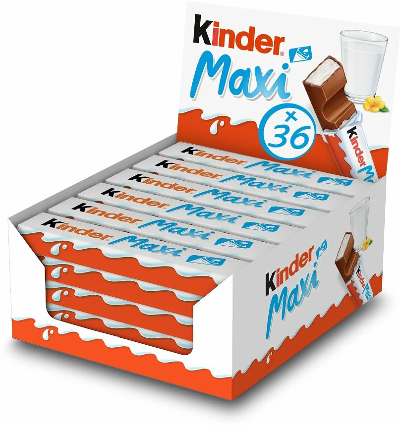 Kinder maxi ( киндер макси) 36x21 г Молочный шоколад #1