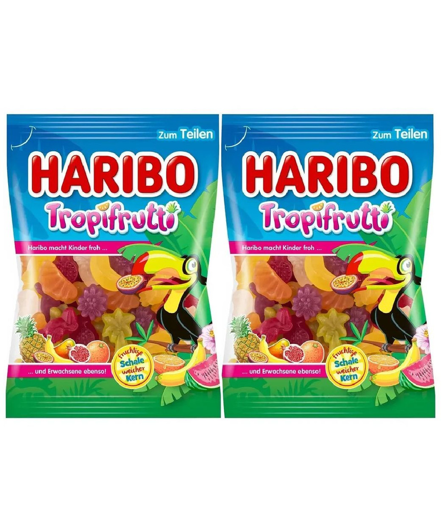 Мармелад Haribo Tropi Frutti / Тропические фрукты, 2 шт по 100гр #1