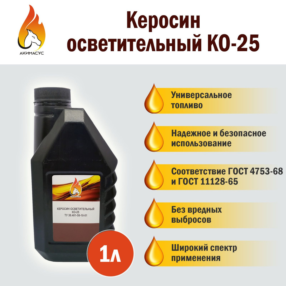 АКИМАСУС Топливо для керосиновых ламп, 1000 мл - купить с доставкой по ...