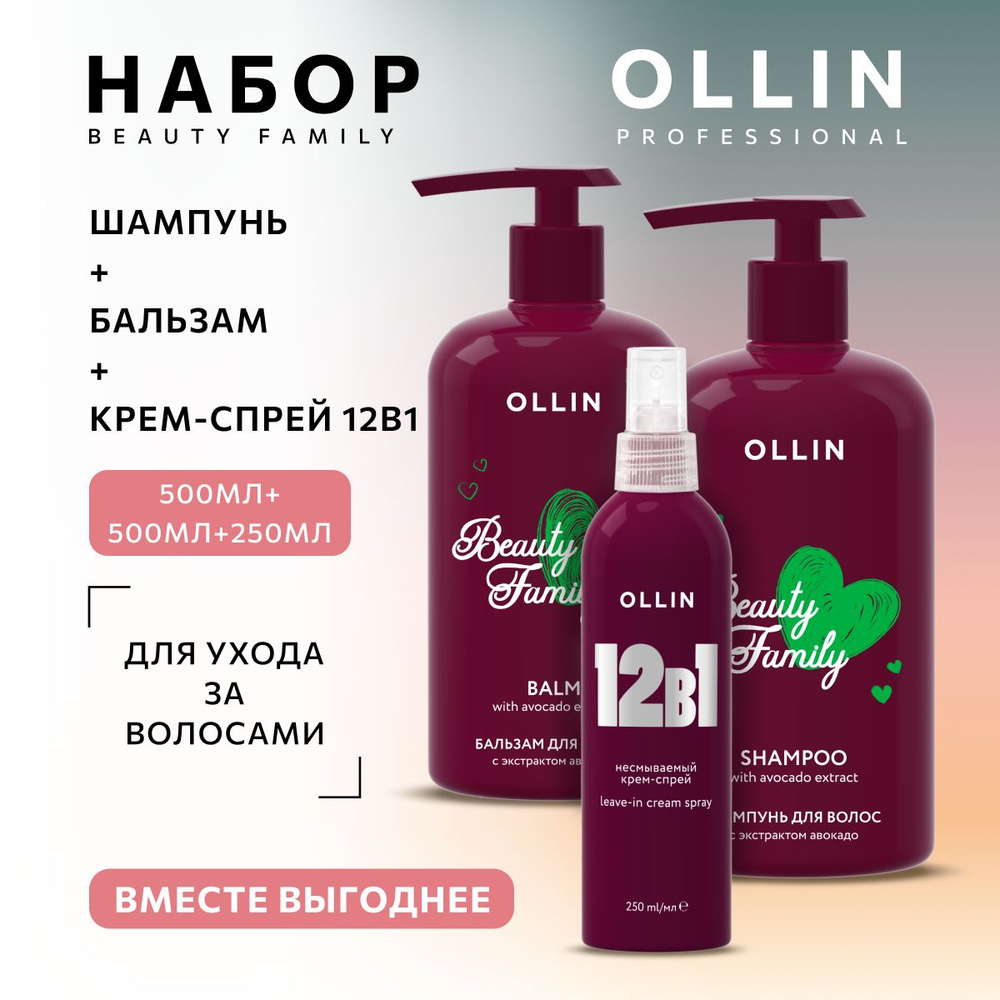 Ollin Professional Косметический набор для волос, 1250 мл - купить с ...