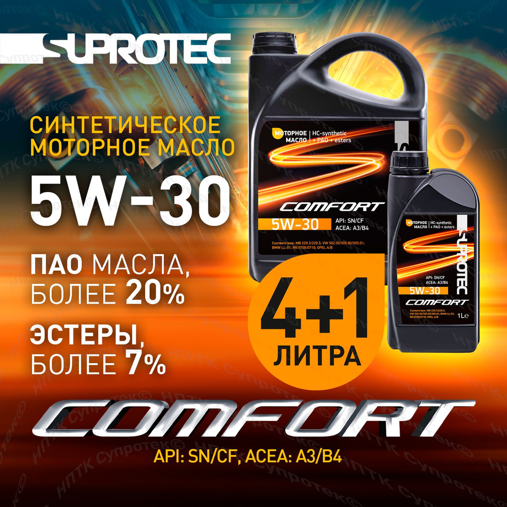 Suprotec 5W-30 Масло моторное, Синтетическое, 5 л #1