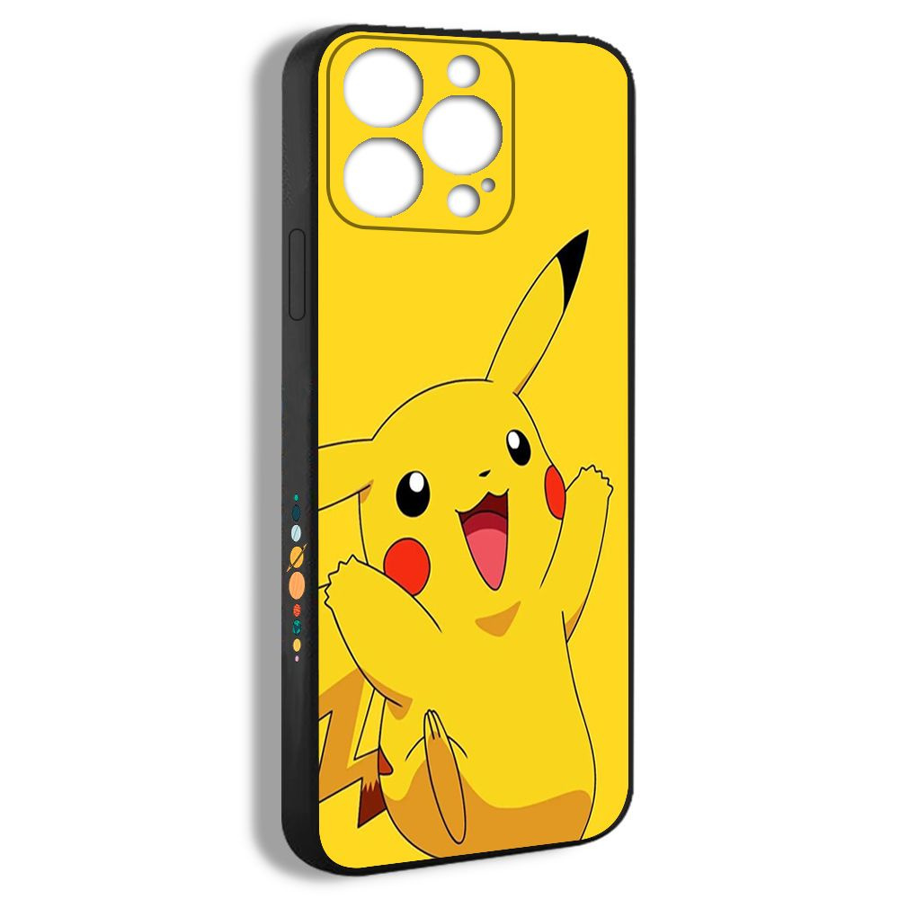 Силиконовый чехол на iPhone 15 Pro pikachu pokemon покемон пикачу милый  желтый - купить с доставкой по выгодным ценам в интернет-магазине OZON  (1274056401)