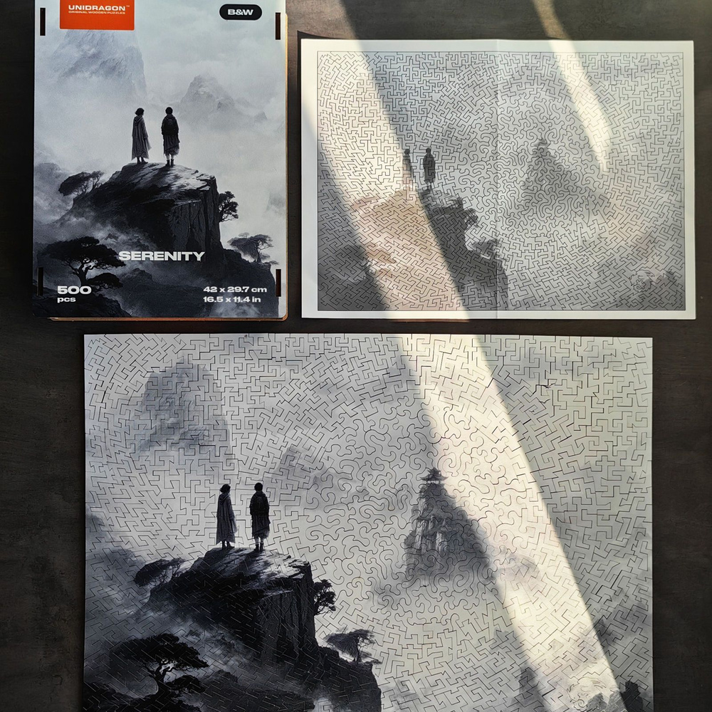 Деревянный пазл UNIDRAGON комплект в подарочной коробке / ЮНИДРАГОН ...