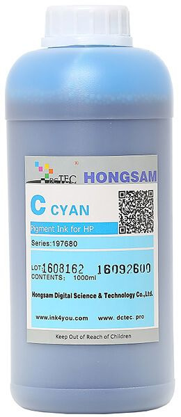 Чернила DCTec пигментные HP Z2100 Cyan (голубой) 1000 мл #1