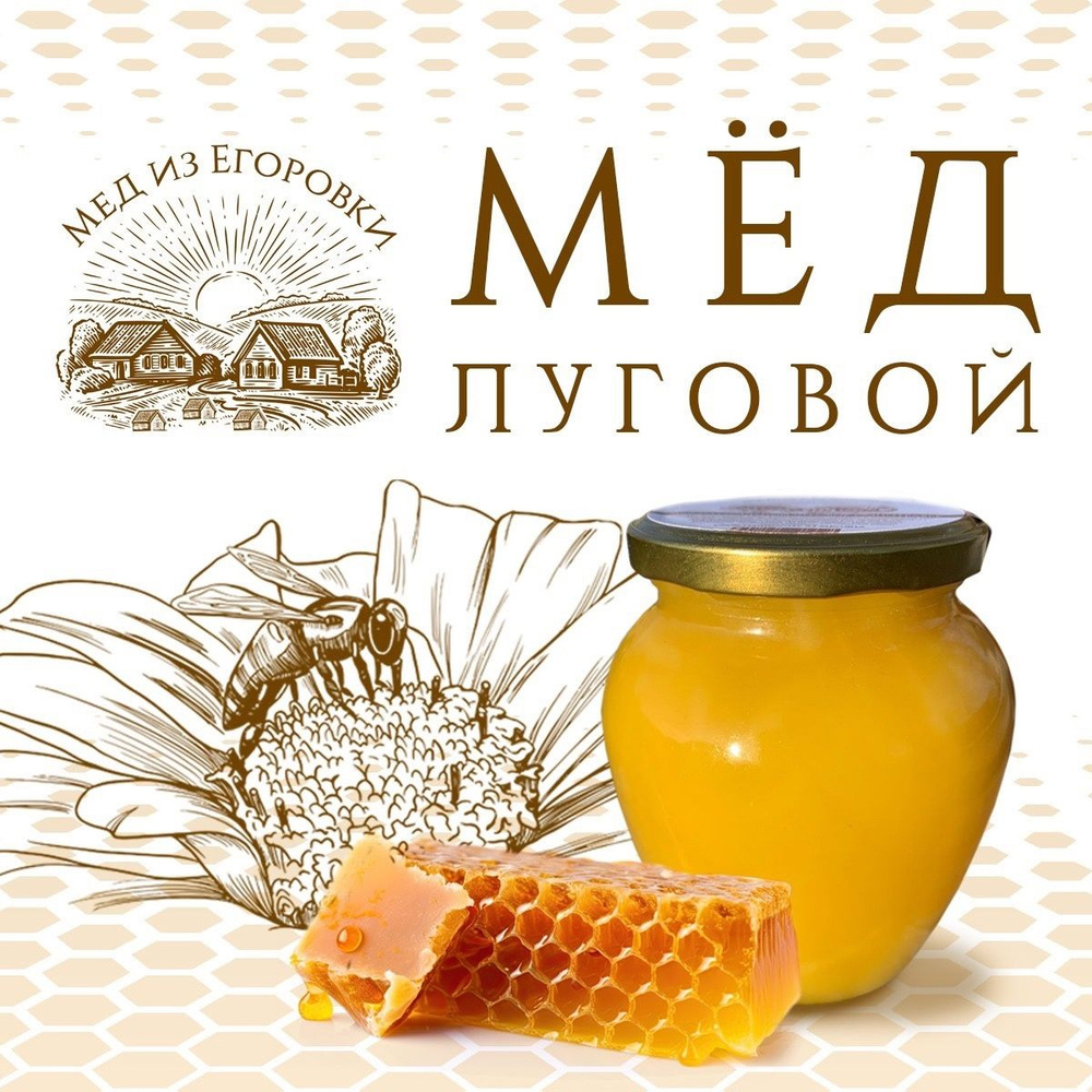 Мед натуральный луговой 1кг - купить с доставкой по выгодным ценам в ...