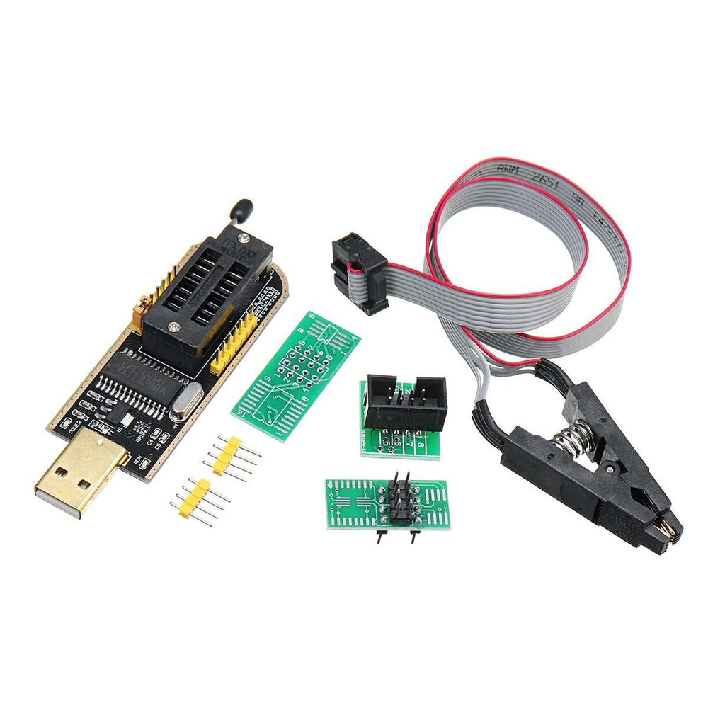 Программатор EEPROM для BIOS на CH341 c зажимом для программирования ...