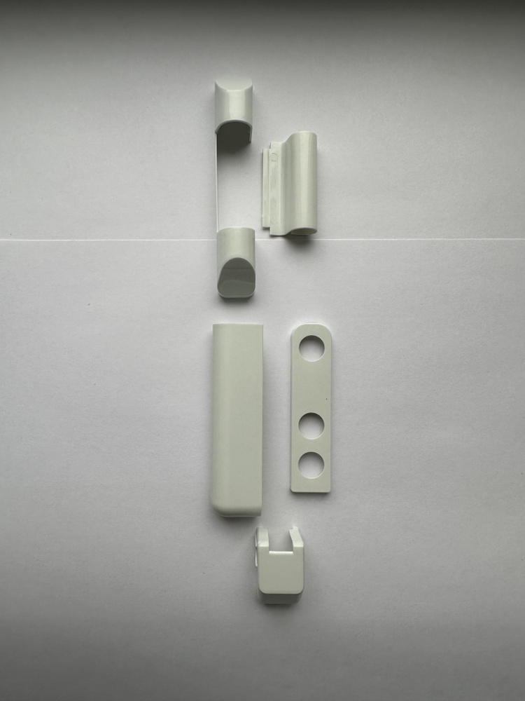 Накладки декоративные на петли для пластиковых окон с фурнитурой KALE (белые)  #1