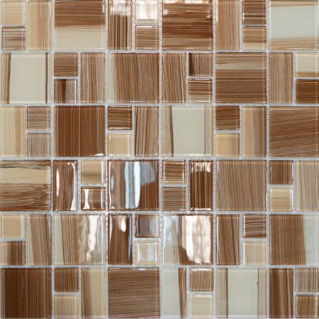 Elada Mosaic Плитка мозаика JSM-CH1019 бежевая полосатая mix size, коробка, 20 матриц, 1,8 кв.м. 30 см #1