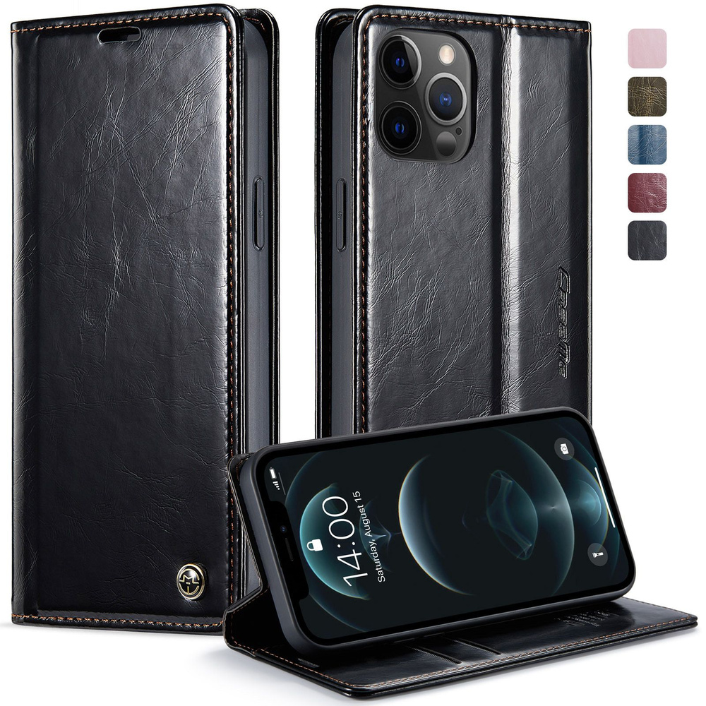 Caseme Кожаный книжка чехол для Apple iPhone 12 / iPhone 12 Pro / Aйфон ...