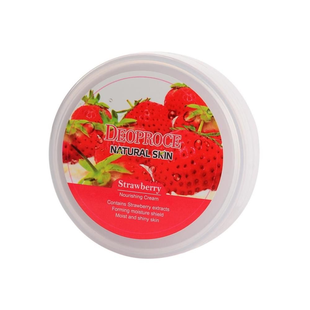 Deoproce Natural Skin Strawberry Nourishing Cream крем питательный для лица и тела с клубникой (100мл.) #1