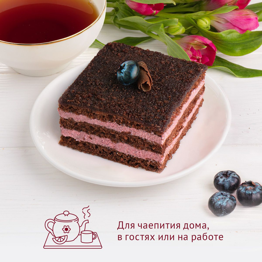 Торт бисквитный "Шоколадно-черничный" Русская Нива, 340 г  #1