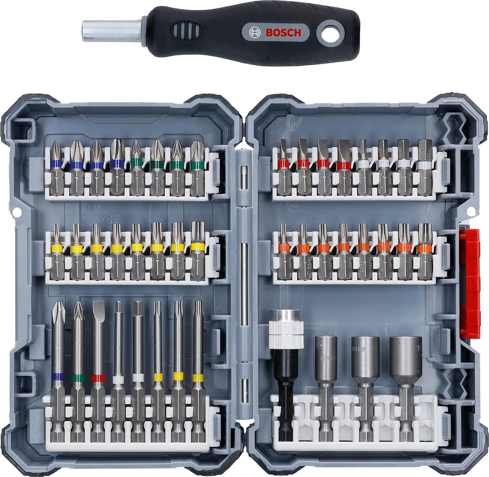 Набор бит для отверток Bosch Professional 44+1 шт. - 2607017692 купить ...