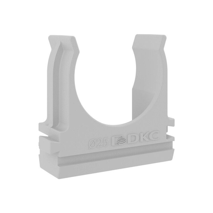 Держатель для труб d25мм с защелкой (клипса) серый ДКС - купить с ...