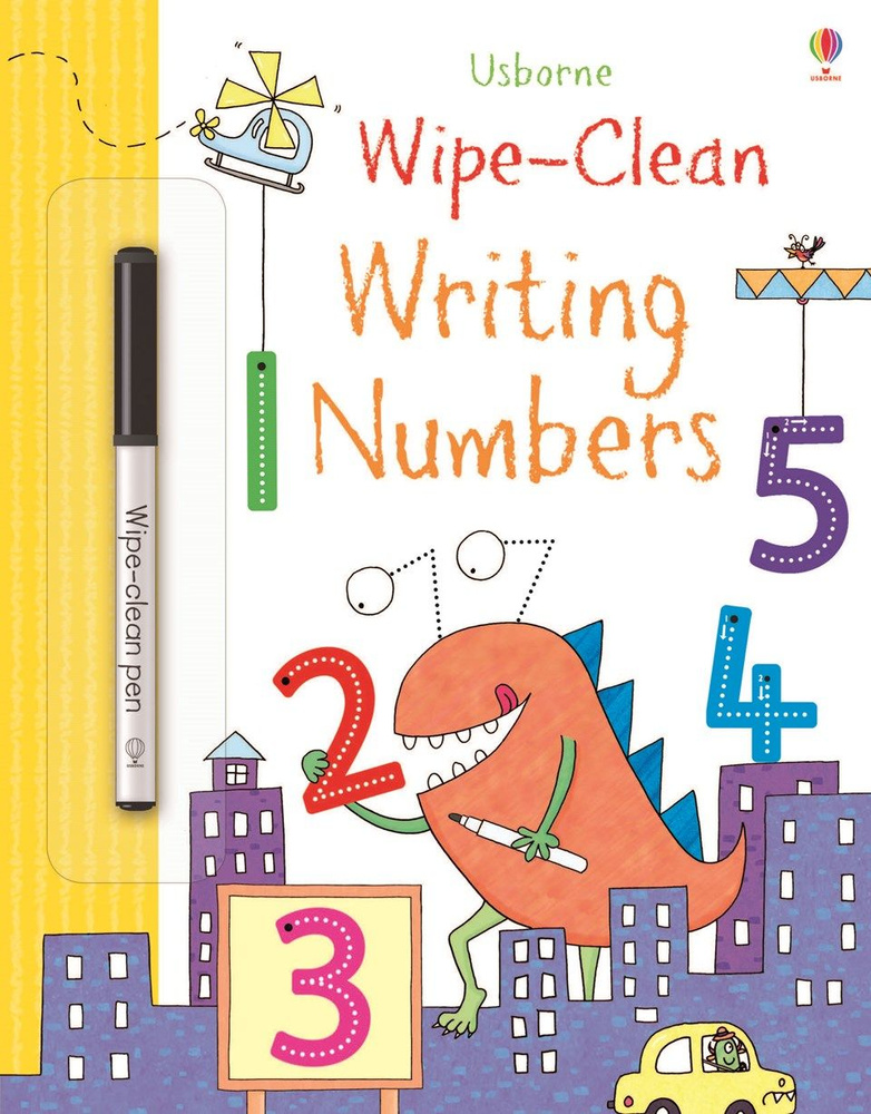 Wipe-Clean Writing Numbers Activity Book with Wipe-Clean pen #1