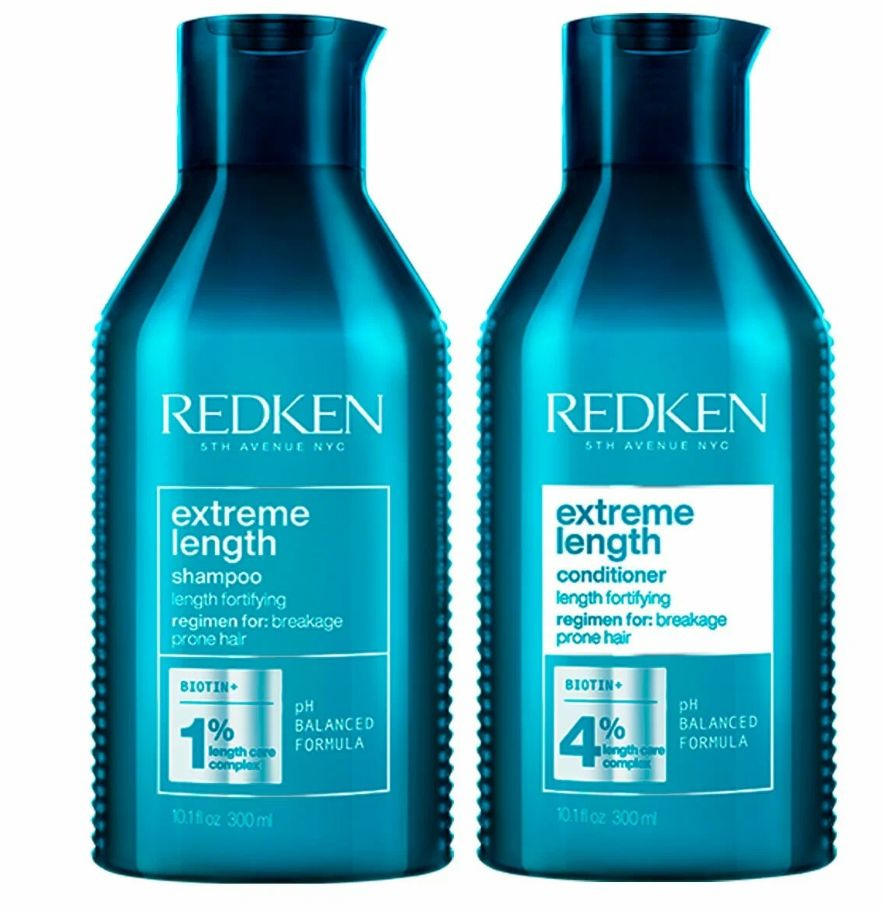 Redken Extreme Length Set - Набор для укрепления волос по длине (шампунь 300 мл, кондиционер 300 мл) #1