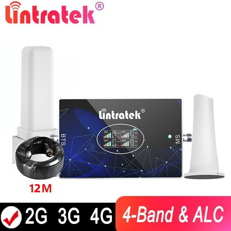 Роутер LINTRATEK 2g 3g 4g 4-диапазонный усилитель сигнала GSM900 ...