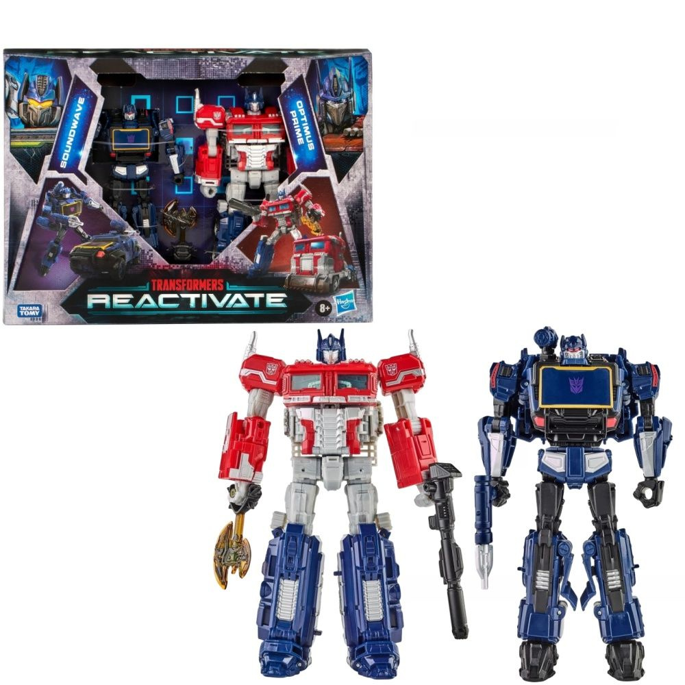 Фигурка Трансформеры Hasbro Transformers: Reactivate Optimus Prime and  Soundwave 6,5 дюйма (16,5 см) F0384 -jua - купить с доставкой по выгодным  ценам в интернет-магазине OZON (1395451509)