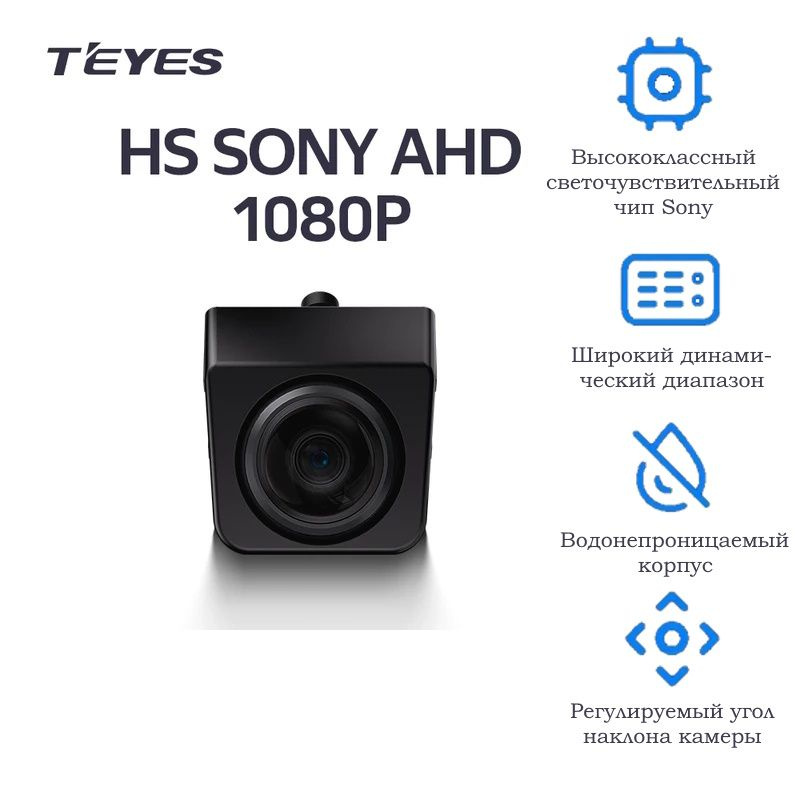 Камера заднего вида Teyes HS Sony AHD 1080P широкоугольная в новом дизайне  #1