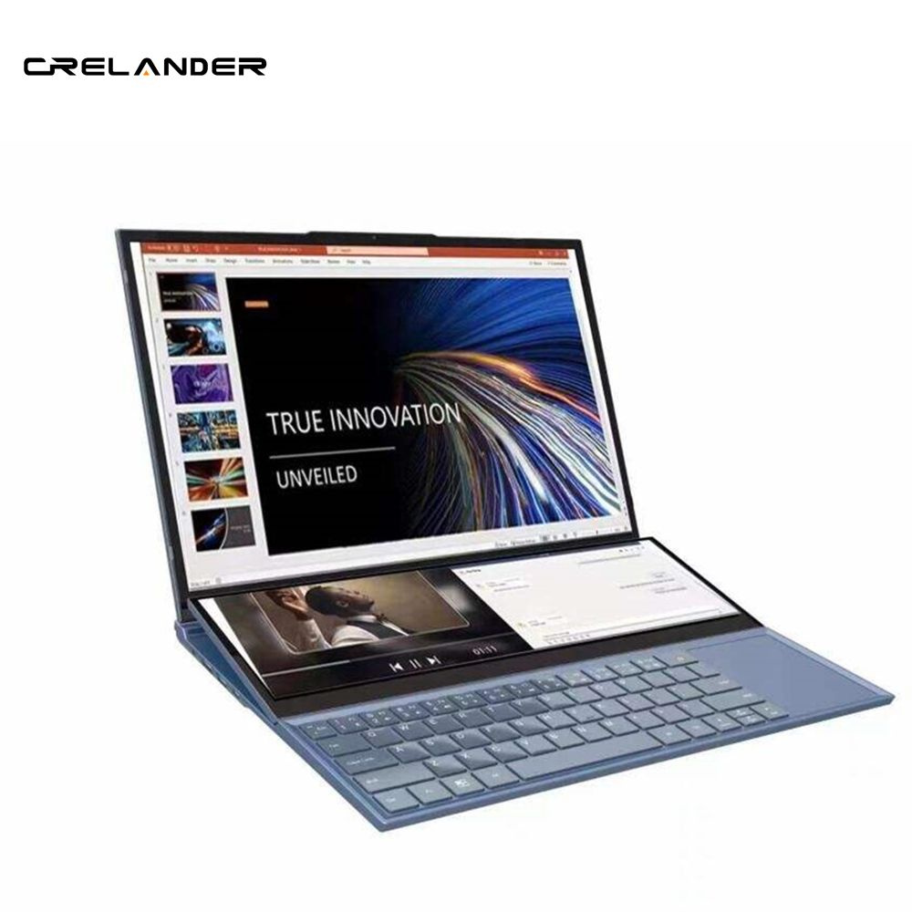 Ноутбук CRELANDER X16 Dual Screen Laptop, серый металлик купить по ...