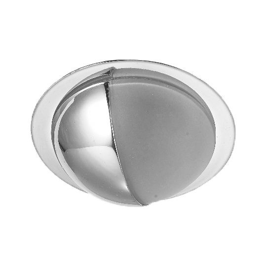 Светильник точечный встраиваемый настенный, 12V 20W G4, хром с матовым ...