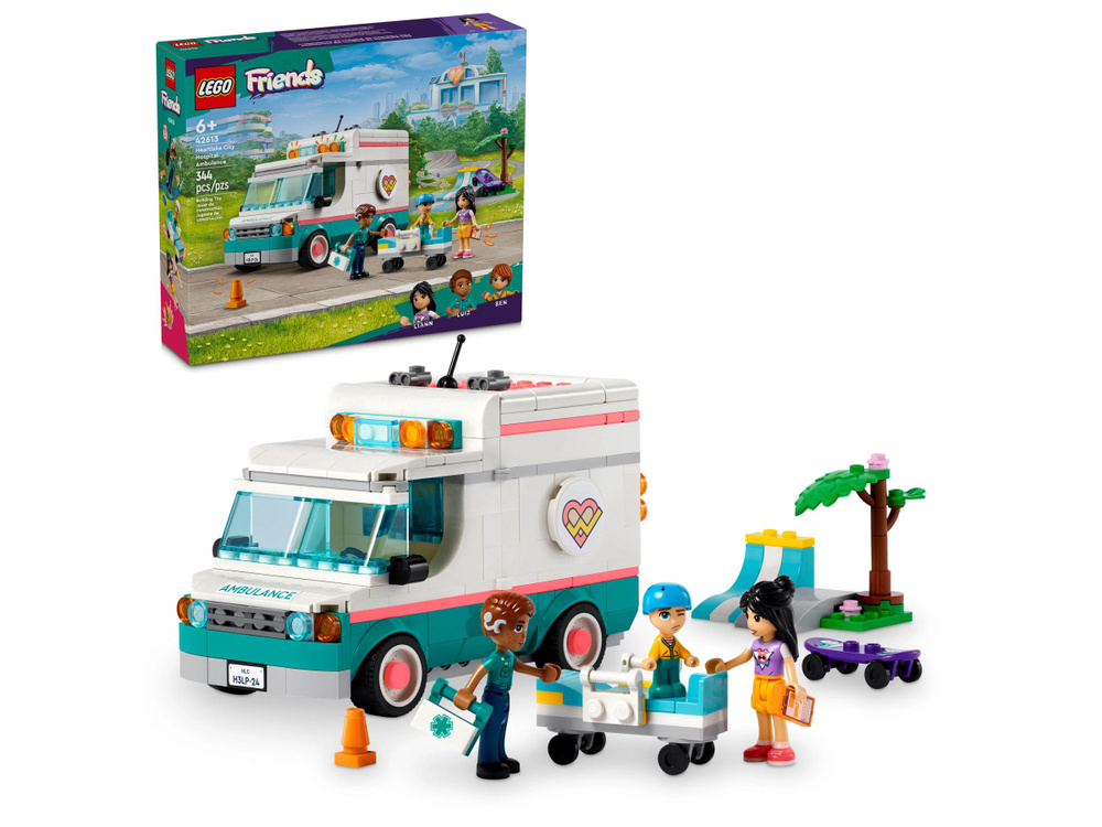 Лего Friends серия, LEGO Конструктор, лего 42613 Скорая помощь больницы ...