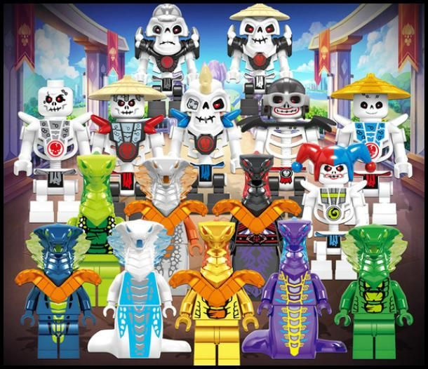 Сборные фигурки Ниндзяго 16 штук / конструктор ninjago / минифигурки ...