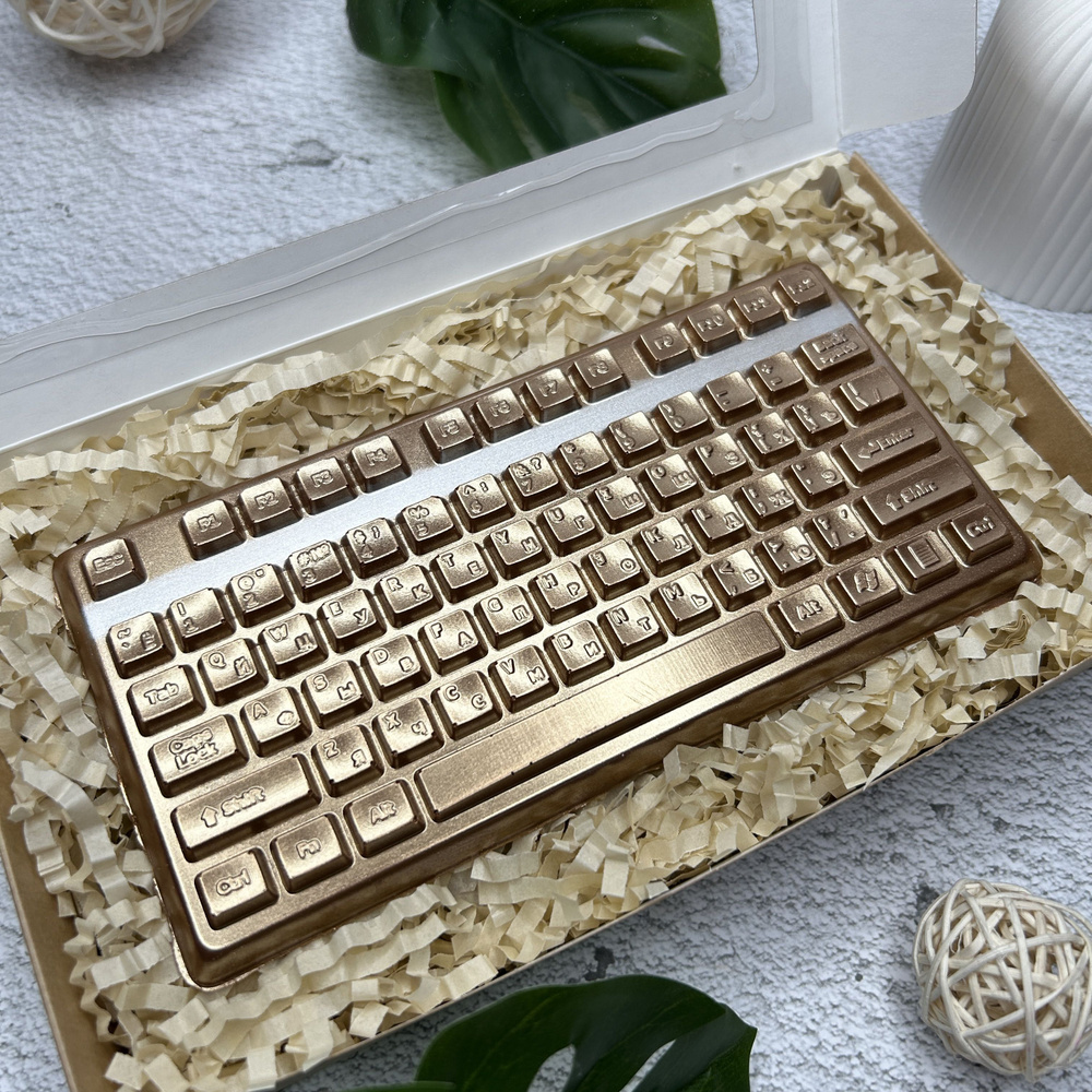 Шоколадная плитка Дарозавр "Клавиатура", бельгийский шоколад, 150 г  #1