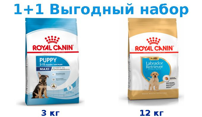 Сухой корм Щенки, Royal Canin Maxi Puppy 3 кг + Щенки, Royal Canin Breed dog Labrador Retriever Puppy #1