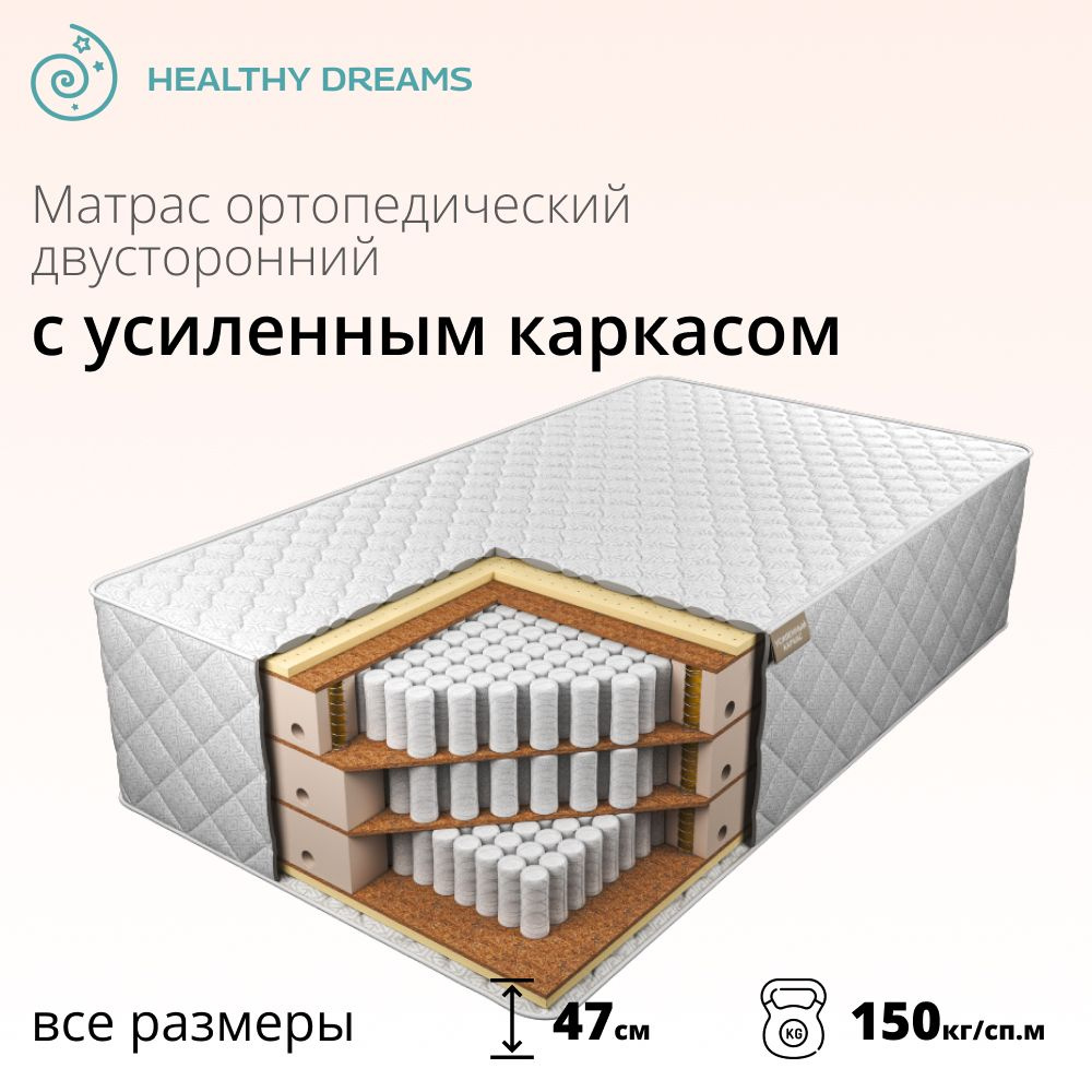 HealthyDreams Матрас Yondra Garant, Независимые пружины, 140х200 см #1