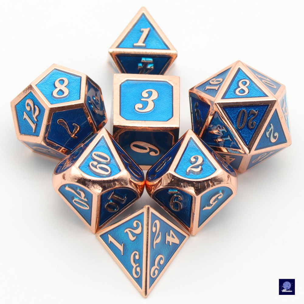 Многосторонняя настольная игра Metal Dice DND - купить с доставкой по ...