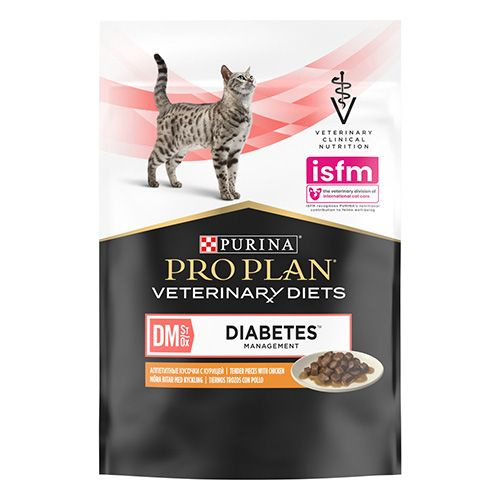 Purina Pro Plan Veterinary Diets DM Diabetes Management / Лечебные паучи Пурина Про План Ветеринарная #1