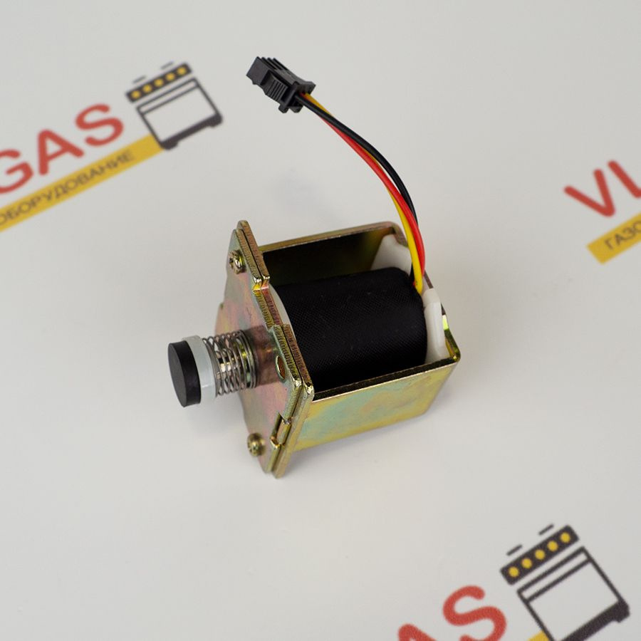 Электромагнитный клапан для газовых колонок автомат 3 контакта (запчасть  соленоид, катушка)