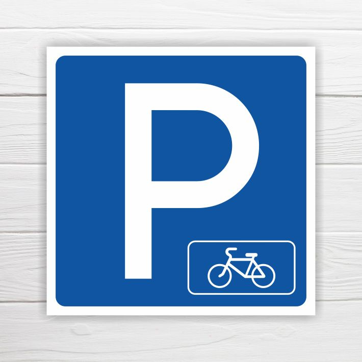 Табличка "Парковка для велосипедов", 30х30 см, ПВХ, 30 см, 30 см ...