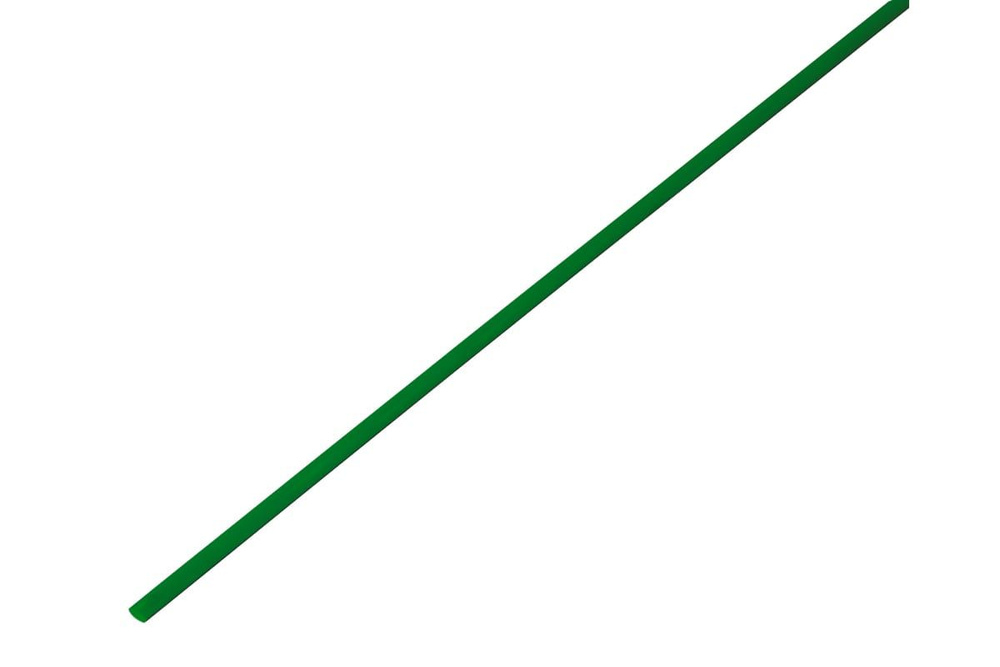 Трубка термоусаживаемая 1/0,5 мм зеленая REXANT (комплект 4 шт)  #1