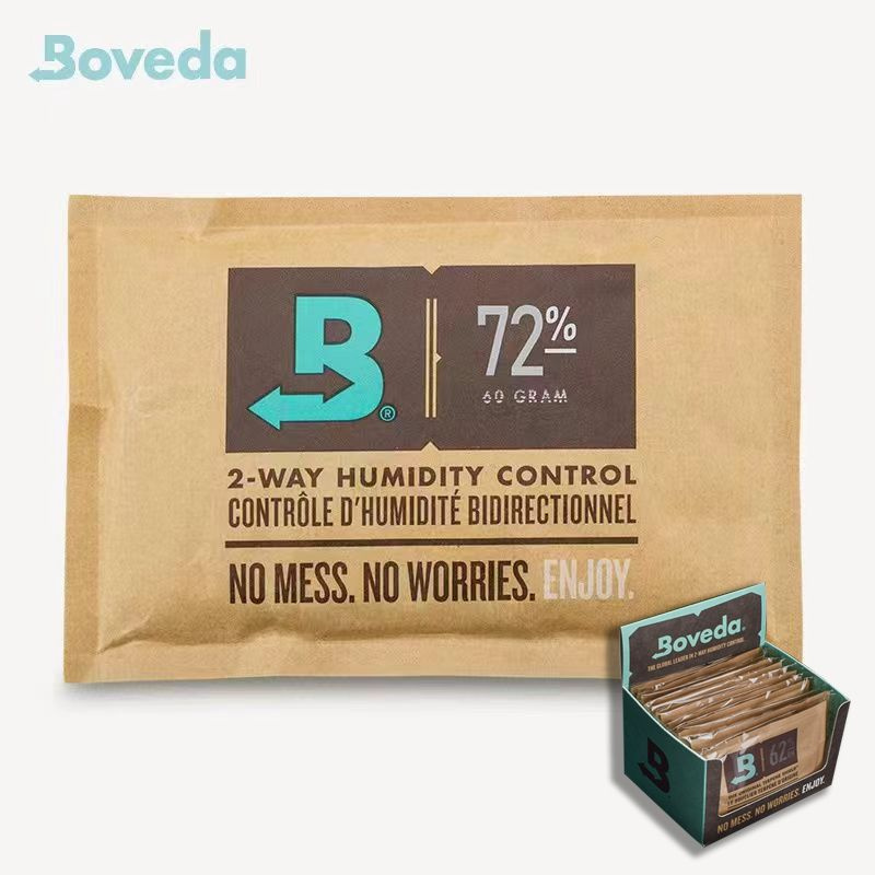 (1 коробка из 12 упаковок) Регулятор влажности Boveda 72%, 60 г ...