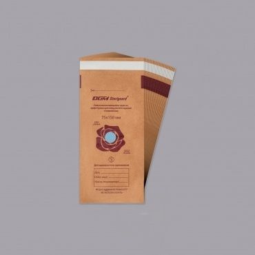 Пакеты для стерилизации DGM Steriguard, 75х150 мм, коричневый, 100шт ...