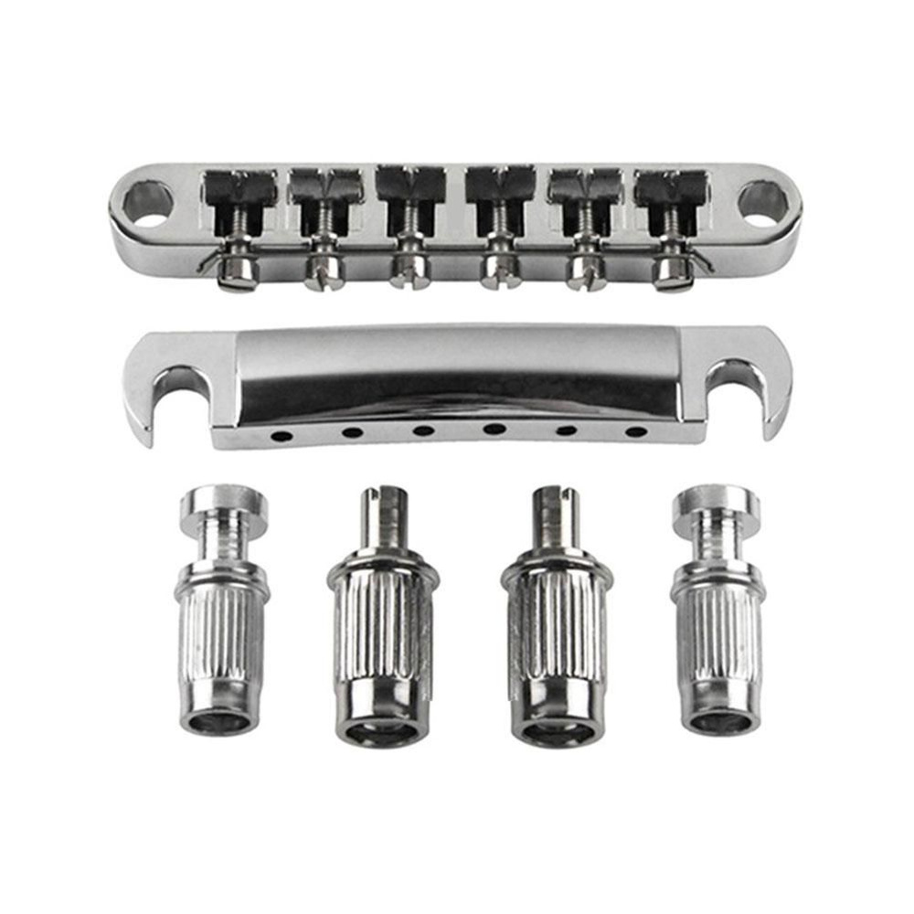 6 струнный бридж Tune O Matic из цинкового сплава серебристый - купить ...