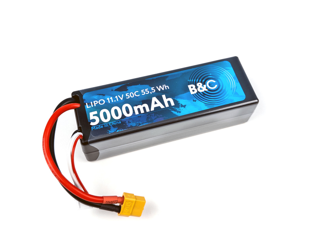 Batteria LiPo Spektrum 11,1V 5000mAh 3S 50C Smart Hardcase Con Connettore IC5