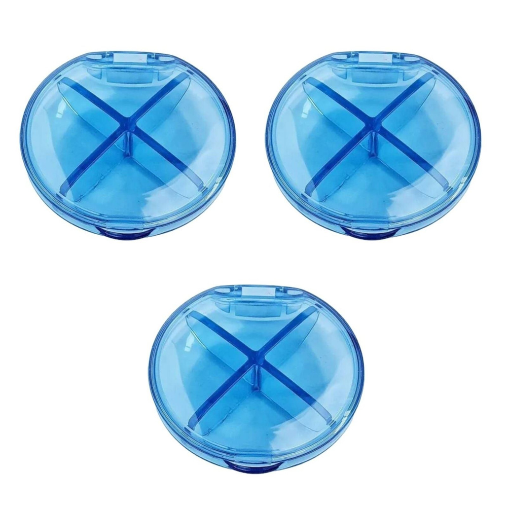 Таблетница 4 приема, круглая, 3 шт - купить по выгодной цене в интернет ...