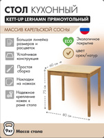 Кухонный стол ikea лерхамн