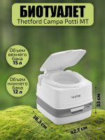 Биотуалет thetford campa potti mg 12 л размеры