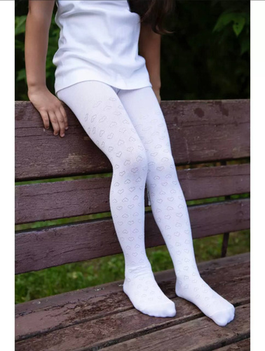 Капроновые Колготки для Девочки Белые 98 – купить в интернет-магазине OZON  по низкой цене