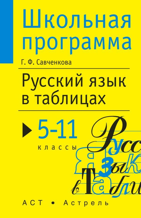 Русский язык в таблицах. 5-11 классы. Справочные материалы. Галина ...