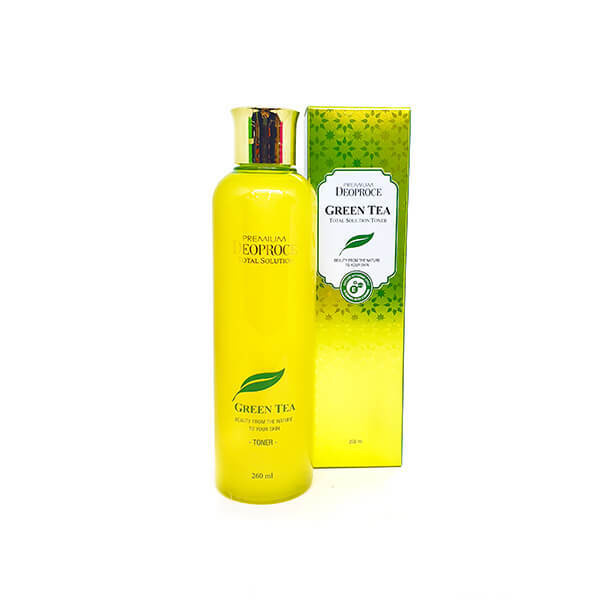 Увлажняющий тонер для лица корея. Premium Deoproce Green Tea Toner. Deoproce Premium Green Tea total solution Toner 260ml. ДП Green Tea тоник Premium Deoproce greentea total solution Toner. Тонер с экстрактом зеленого чая Deoproce, 260 мл.