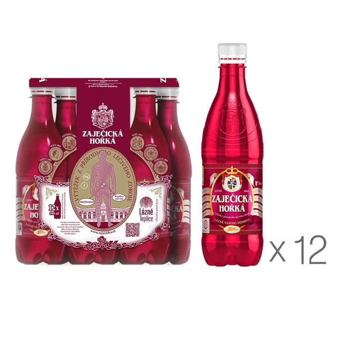 Вода минеральная лечебная Zajecicka Horka (Зайечицкая горькая) 0,5л х ...
