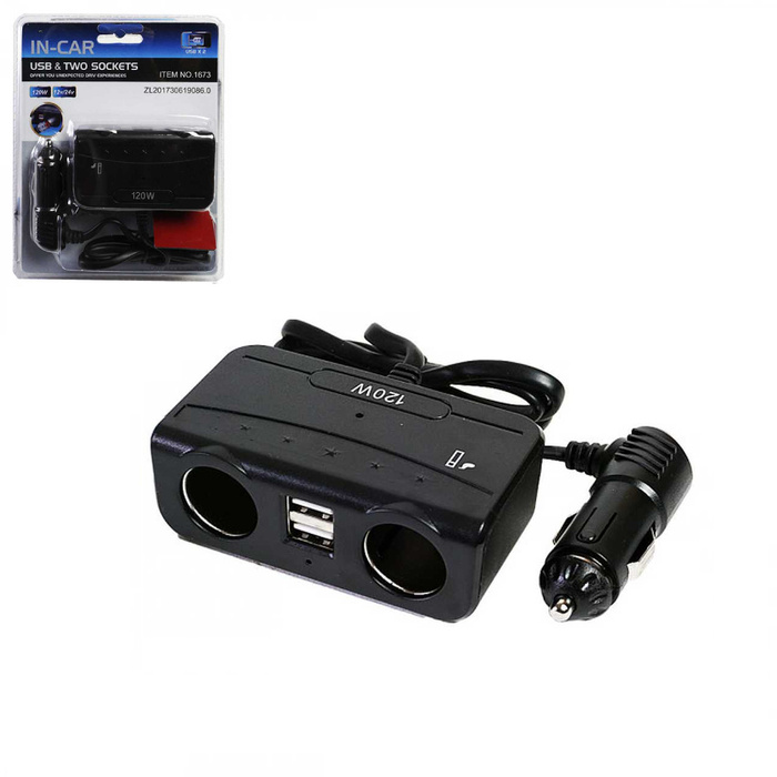 Автомобильный разветвитель прикуривателя Kral KR-4904 переходник для ...