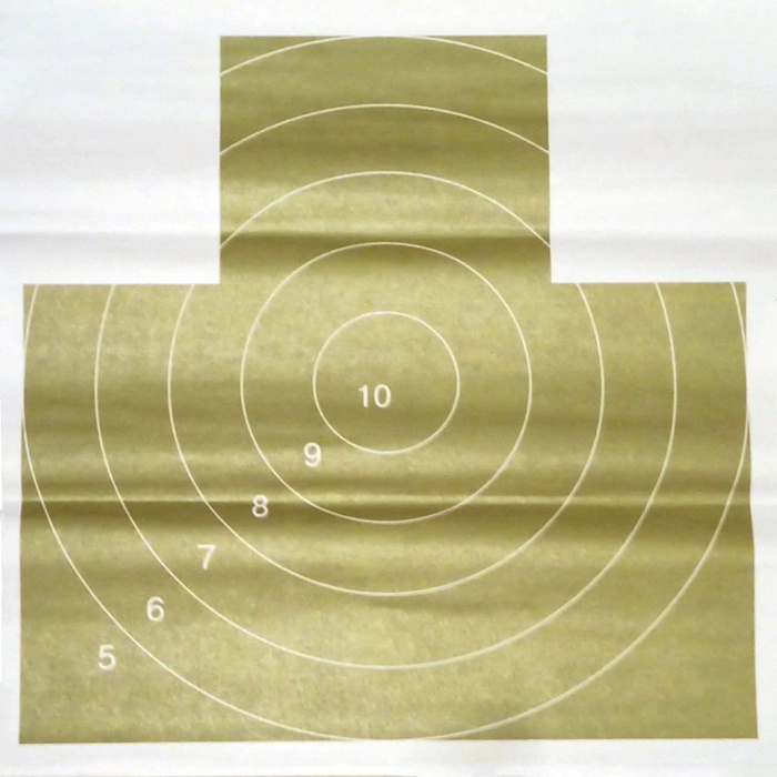 Мишень №4 "Грудная" зелёная тренировочная, зона поражения 50х50 см, 10 ...