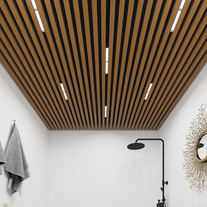 Комплект реечного алюминиевого кубообразного потолка CESAL для ванной ...